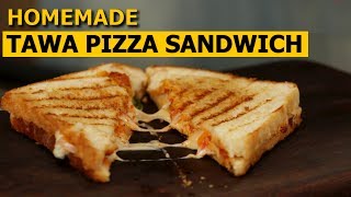 Tawa Pizza Sandwich Recipe in Hindi |  तवा पिज्जा सैंडविच | No Oven | Easy &amp; Quick Recipe