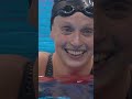 If "My only competition is myself" were a person it would be Katie Ledecky!