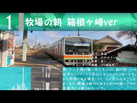 【ワンマン化により消滅】【高音質】箱根ヶ崎駅1番線発車メロディー「牧場の朝 箱根ヶ崎ver」