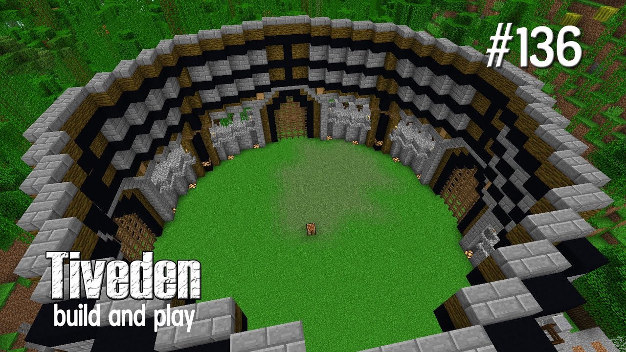 Minecraft Build Play Tiveden 136 Battle Arena Build Youtube