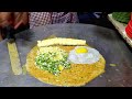 Roadside  Unrepared 5 Layer Omelette Street Dish | Egg Street Food | Indian Street Food