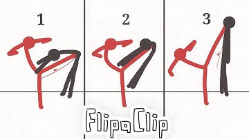 How to animate a Stick Fight 3 Kick Combo in FlipaClip