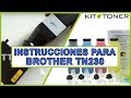 Instrucciones de recarga toner compatible para los cartuchos Brother TN230