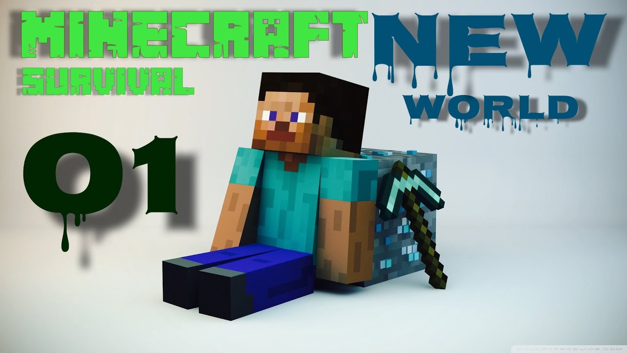 Let's play Minecraft PS4 Survival World episode 1 New World - YouTube