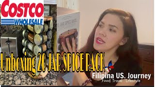 Unboxing 20 JAR SPICE RACK|OLD THOMPSON ROTATING RACK |COSTO FINDS