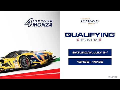 LIVE | Qualifying | 4 Hours of Monza | ELMS (English)