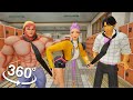 360° High School Drama – K Pop Abby &amp; Jinu Boys Fighting Over Me! | VR 8K