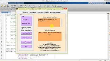 Matlab Project for LSB Based AUDIO STEGANOGRAPHY Full Source Code Hiding Data In Audio Using Matlab