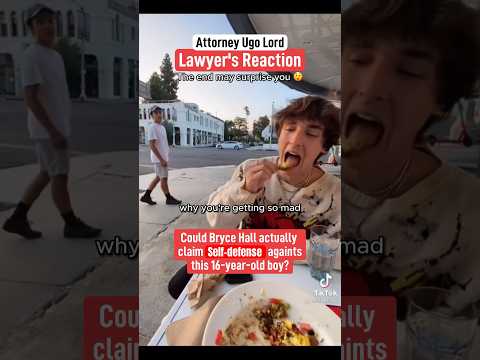 Is Bryce Hall entitled to use self-defense against this 16-year-old boy? Attorney Ugo Lord reacts!