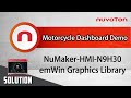Motorcycle Dashboard Demo on NuMaker-HMI-N9H30 EVB