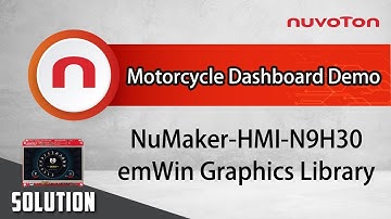 Motorcycle Dashboard Demo on NuMaker-HMI-N9H30 EVB