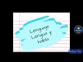 Lenguaje, lengua y habla | Comunicación