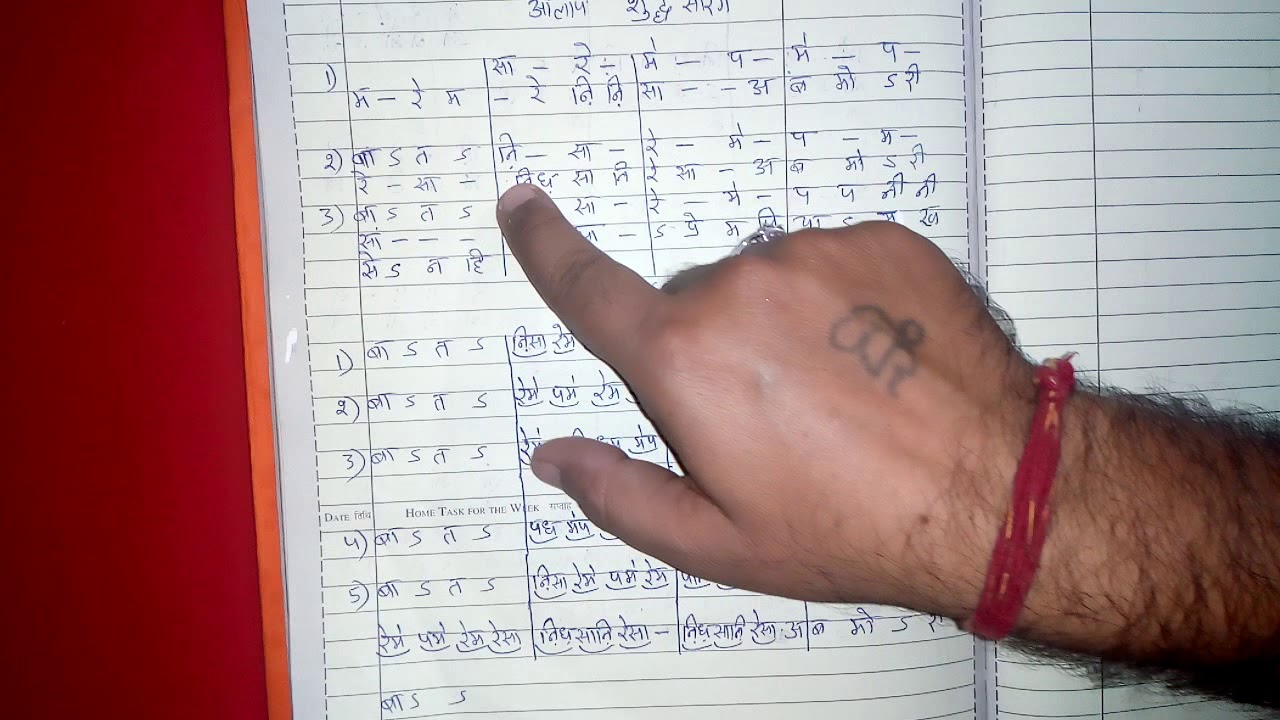 Rag shudh sarang, teen taal madhya laya