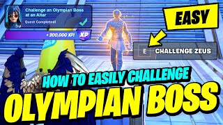 How to EASILY Challenge an Olympian Boss at an Altar - Fortnite Season 2 Quest