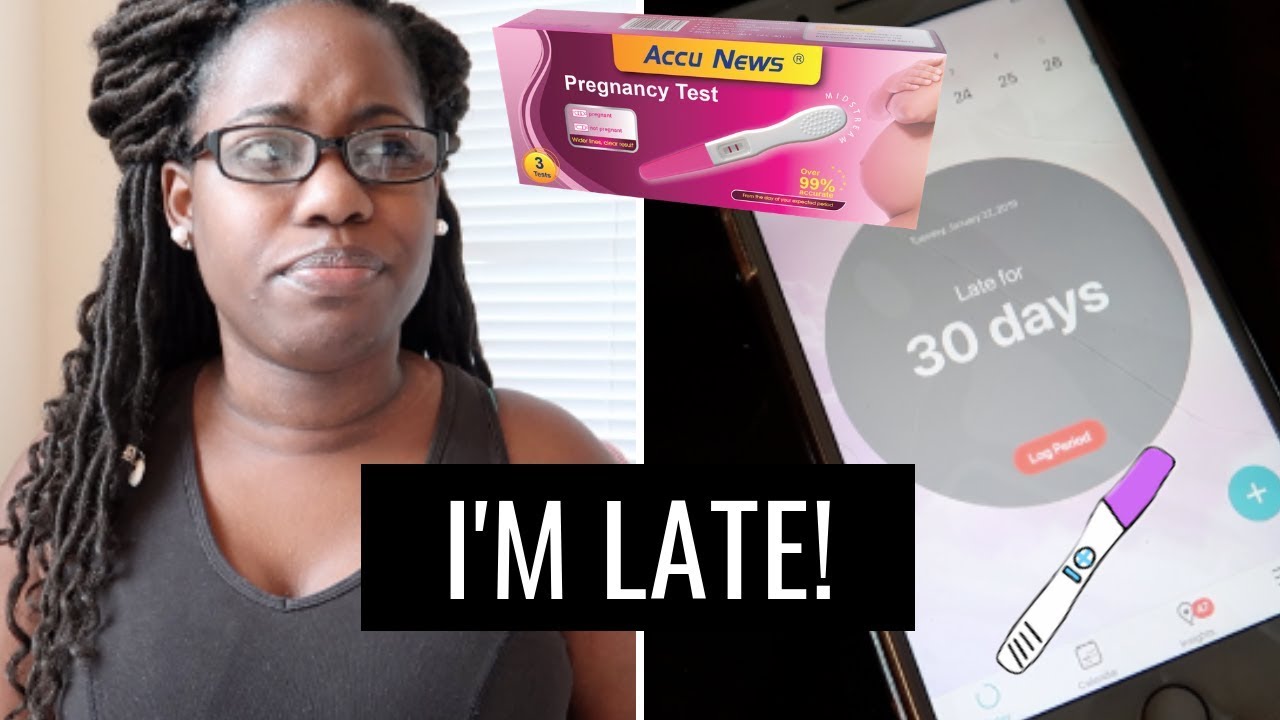 My Period is 32 Days Late! Pregnancy Test YouTube