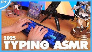 【 ASMR / 2時間 / 途中広告なし 】キーボードオタクが本気で収録する、25種類のタイピング音。【 2025年版 】