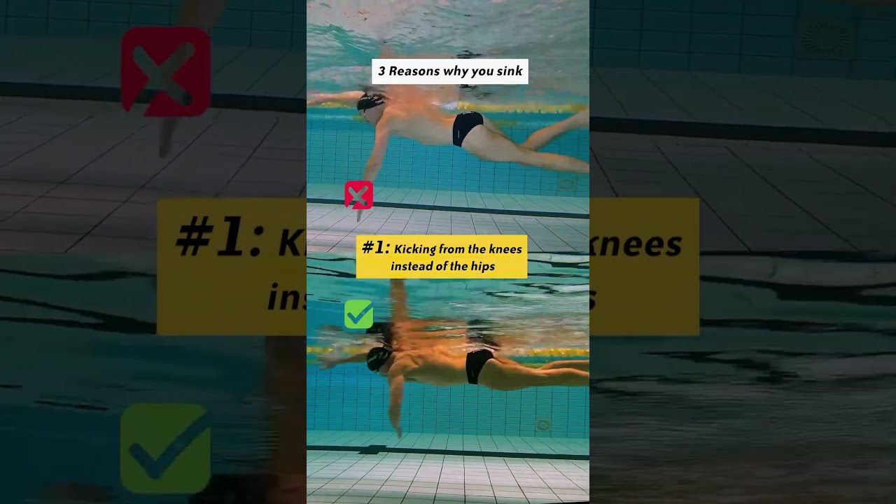 3 Reasons Why You Sink When Swimming Freestyle