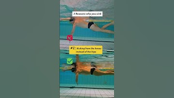 Thumbnail of 3 reasons why you sink when swimming freestyle #swimming