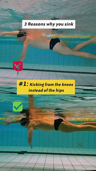 3 reasons why you sink when swimming freestyle #swimming
