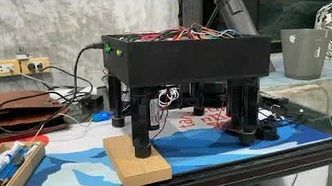 Automatic Self-leveling platform demo (Credits: Chanat and Kirati)