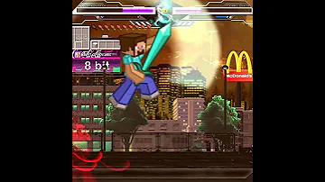 Steve VS SSJ4 Goku MUGEN 1 1 Shorts Mugen 