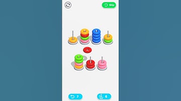 Color Hoop Stack level 21 #gameshorts #game #gameplay #gamergirl #colorhoopstack #colors #gamerfleet