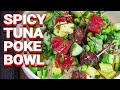 The hawaiian dish everyone should know how to make  spicy ahi tuna poke bowl recipe