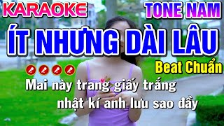 Ít Nhưng Dài Lâu Karaoke Tone Nam ( Beat Chuẩn ) - Tình Trần Organ