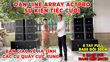 Các cụ nhảy cực xung bên dàn Line Array ACTPRO sự kiện tiệc cưới bàn giao về Hà Tĩnh