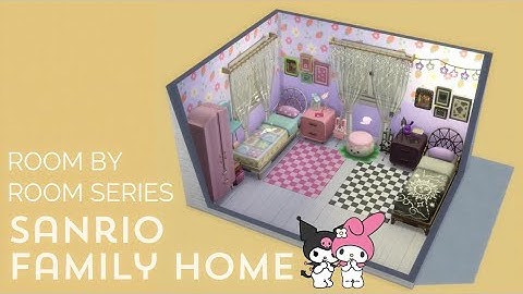 Every room is a different Sanrio Character 🩷 The Sims 4 Speed Build