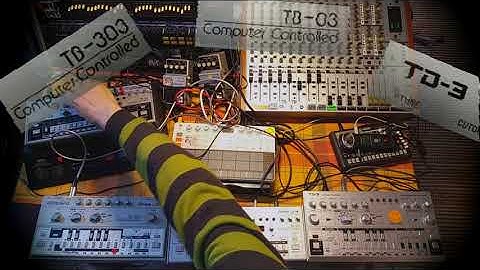 ⚡ 3 X 303 comparison: Roland TB-303 / Roland TB-03 / Behringer TD-3 / One pattern, no chattin