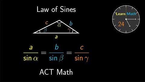 ACT Math - Geometry 📐 - Law of Sines