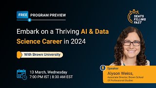 Introduction to AI & Data Science | AI & Data Science Career 2024 | Brown University | Simplilearn