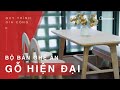 Gia Công Bộ Bàn Ghế Ăn Gỗ Sồi Hiện Đại Ngay Tại Xưởng | Tâm Vĩnh Thái