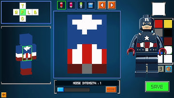 Learn how to create Captain America  Custom Skin in 80 seconds Cops N Robbers (fps) Mine Mini Game