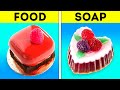 FOOD VS. SOAP || Sweet Soap DIY Ideas You Can Make At Home