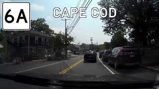 Driving Massachusetts Route 6A (Old King's Highway) Cape Cod