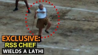 Never seen before: Mohan Bhagwat personally trains RSS cadets | NewsMo