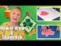 How To Draw A Shamrock | Applique Pattern | The Sewing Room Channel