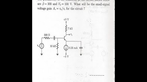 How To Calculate The Voltage Gain of a Transistor Amplifier | Free Crash Course by Shubham Chachan