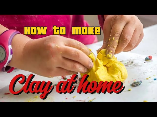 My favorite homemade air dry clay recipe - dry fast, less/ no shrinkage 