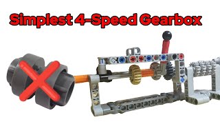 The Simplest Lego Technic 4-Speed Gearbox Tutorial #legoideas #legotechnic