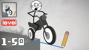 Draw Bridge Puzzle - Gameplay Walkthrough - All Levels 1-50 - Funny Stickman Brain Puzzle Game