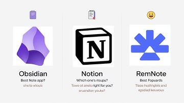Obsidian vs Notion vs RemNote | Best Productivity App for Notes, Tasks & Learning?