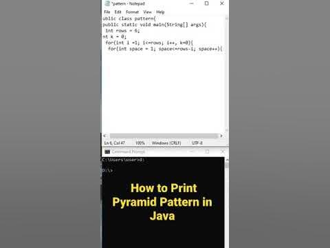 Pyramid Program in Java || How to Print Pyramid Pattern in Java - YouTube