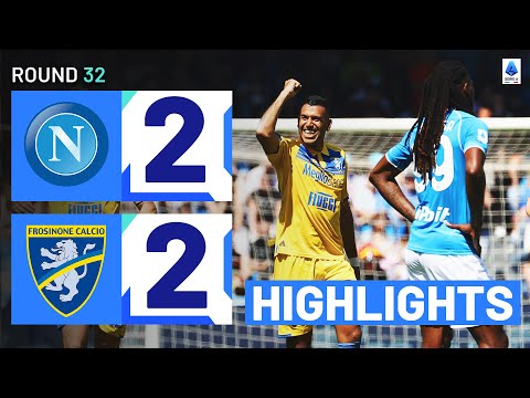NAPOLI-FROSINONE 2-2 | HIGHLIGHTS | Cheddira double thwarts Napoli efforts | Serie A 2023/24
