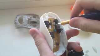 How to disassemble Logitech M125 white corded mouse