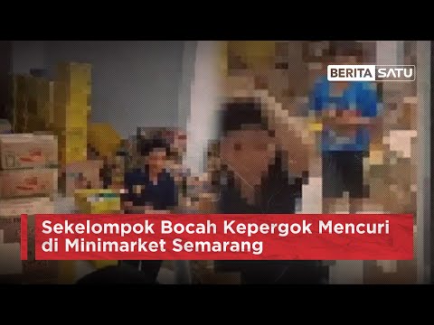 Sekelompok Bocah Kepergok Mencuri di Minimarket Semarang | Berita Satu @BeritaSatuChannel