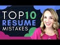 Resume Writing Mistakes Quiz
