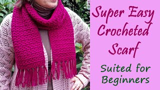 CROCHET: Super Easy Crochet Scarf for Beginners